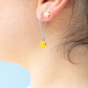 Star : Earrings : Small Kidney Hook Hardware