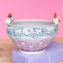 Load image into Gallery viewer, # 17 Unicorn and Rainbow  : Berry Bowl Colander
