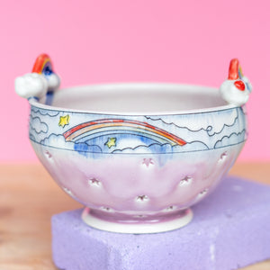 # 17 Unicorn and Rainbow  : Berry Bowl Colander