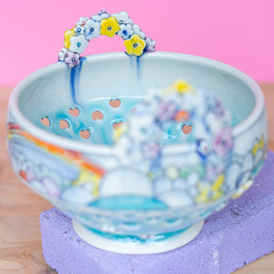 # 20 Unicorn + Flower  : Berry Bowl Colander