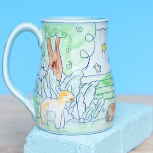 # 25 Woodland Creature : Wide Bottom Stein