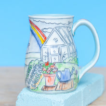 Load image into Gallery viewer, # 26 Greenhouse Garden : Wide Bottom Stein
