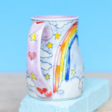 Load image into Gallery viewer, # 30 Unicorn Rainbow : Wide Bottom Stein
