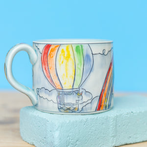 # 36 Unicorn Hot Air Balloon : Big Mug
