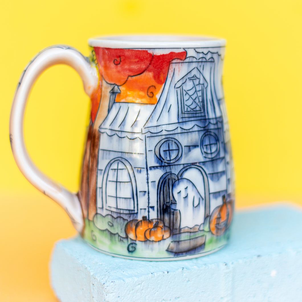 # 38 Haunted House : Wide Bottom Stein