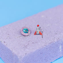 Load image into Gallery viewer, # 48 Spaceship and Saturn : Earrings
