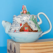 Load image into Gallery viewer, # 1 Winter Cabin : Teapot
