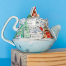 Load image into Gallery viewer, # 1 Winter Cabin : Teapot
