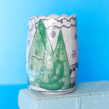 Load image into Gallery viewer, # 4 Airstream Winter Snowman : Small Vase
