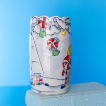 Load image into Gallery viewer, # 5 Gingerbread House : Medium Vase
