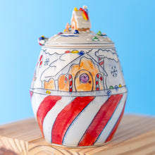 Load image into Gallery viewer, # 10 Gingerbread House Peppermint Swirl : Sugar Jar
