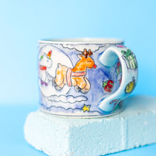 Load image into Gallery viewer, # 16 Santa, Rudolph and Unicorn : Big Mug
