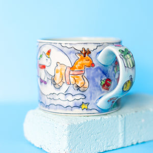 # 16 Santa, Rudolph and Unicorn : Big Mug