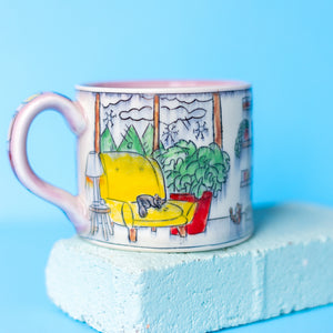 # 21 Pottery Studio Cat : Big Mug