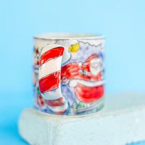# 29 Santa, Rudolph and Unicorn : Medium Mug