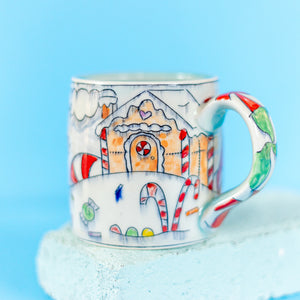# 34 Gingerbread House n Unicorn : Medium Mug