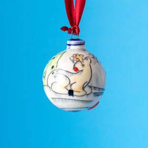 # 68 Rudolph : Medium Round Ornament