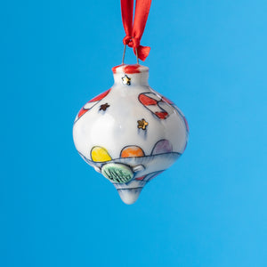 # 72 Unicorn Candyland : Medium bulb Ornament