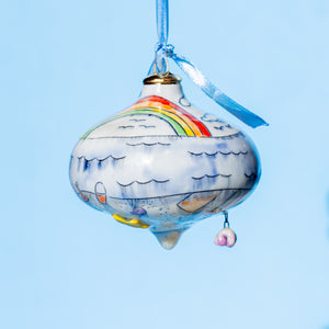 # 85 Beach : Large Bulb Ornament