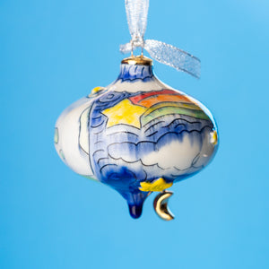 # 89 I love you to the moon - outer space : Large Bulb Ornament