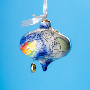 # 89 I love you to the moon - outer space : Large Bulb Ornament