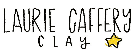 Logo reads "Laurie Caffery Clay" with a star 