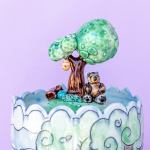 # 3 Waterfall n Forest Animals (Bear and Bunny) : Jar