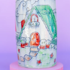 # 8 Cottage & Pond : Cutout Vase