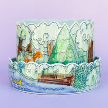 Load image into Gallery viewer, # 18 Forest &amp; Animal (Deer, Butterfly, Duckling, Squirrel, Bunny) : Large Planter
