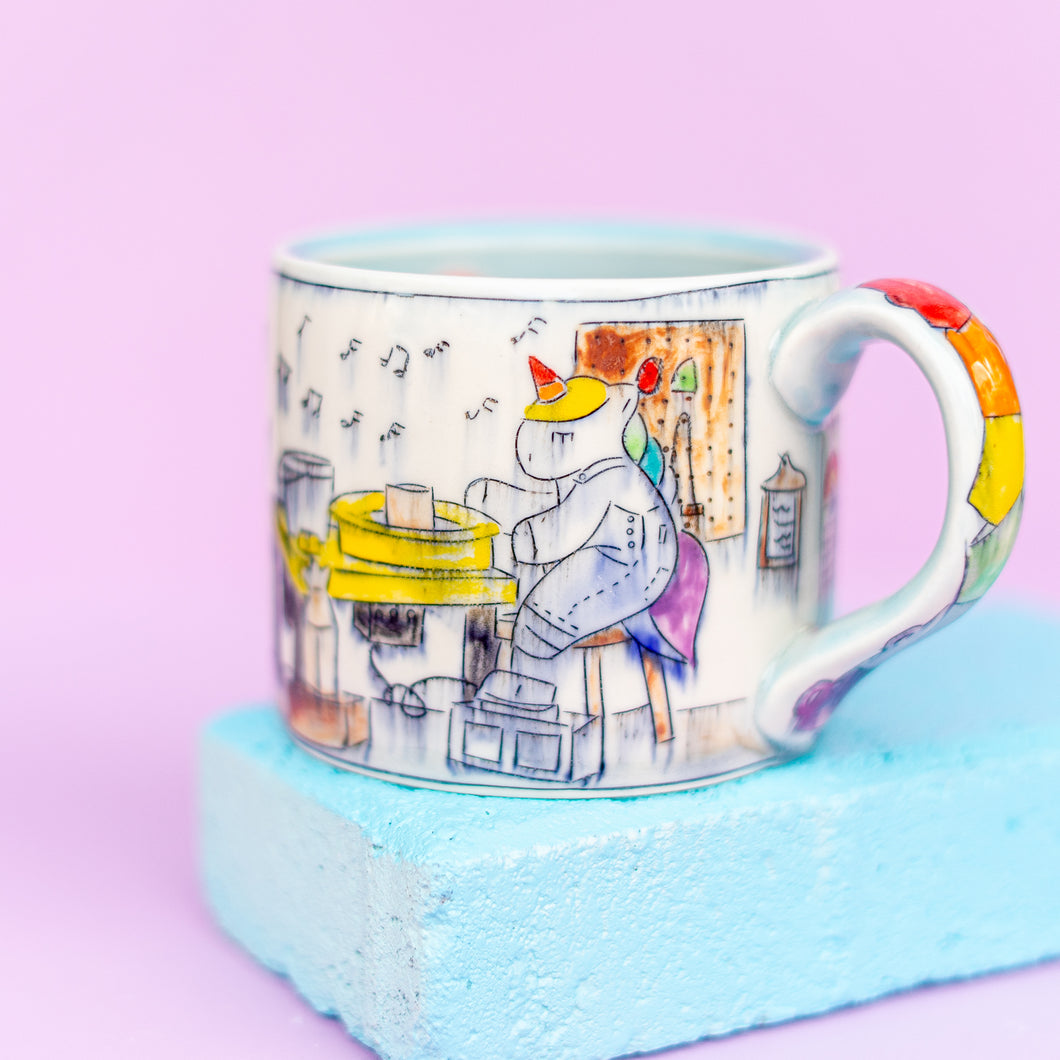 # 45 Unicorn Pottery Studio : Big Mug
