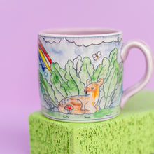 Load image into Gallery viewer, # 53 Forest (Baby Deer and Ducklings) : Medium Mug
