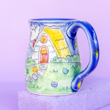 Load image into Gallery viewer, # 36 Cottages Nighttime : Wide Bottom Stein
