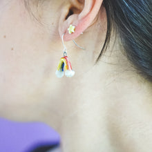 Load image into Gallery viewer, # 69 Rainbow Arch : Earrings : Fishhook Hardware
