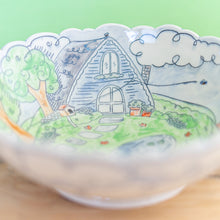 Load image into Gallery viewer, # 12 Cottage in Spring : Medium Serving Bowl
