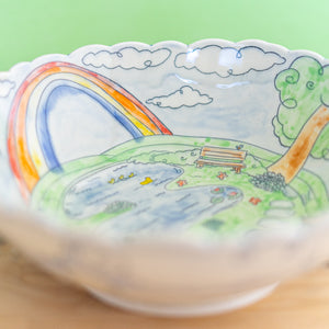 # 12 Cottage in Spring : Medium Serving Bowl