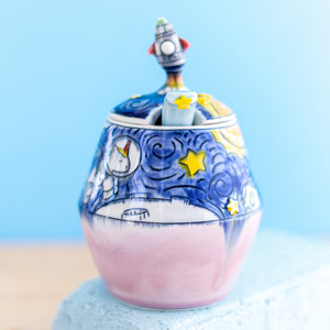 # 3 Unicorn Astronaut in Space : Sugar Jar