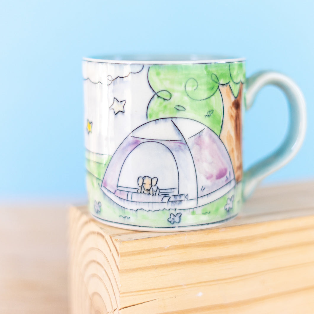 # 48 Camping Pups : Medium Mug