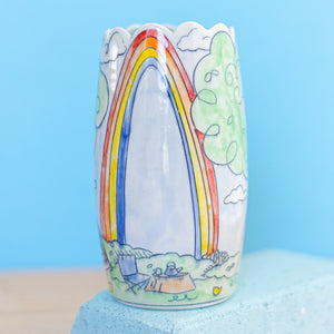# 8 Camping n Rainbow : Medium Vase