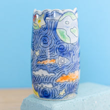 Load image into Gallery viewer, # 9 Unicorn Astronaut in Space : Medium Vase
