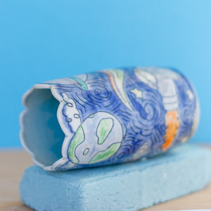 # 9 Unicorn Astronaut in Space : Medium Vase