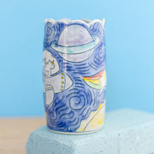 Load image into Gallery viewer, # 11 Unicorn Astronaut in Space : Small Vase
